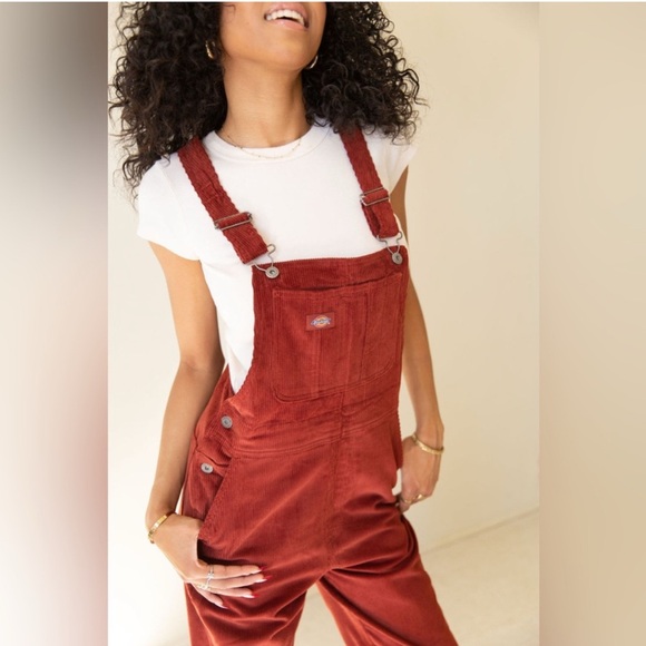 Dickies Corduroy Bib Overalls Size small - Picture 2 of 6